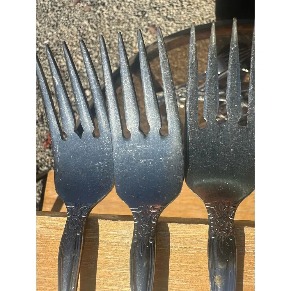 Oneida RENOIR Pembrooke Salad Forks 5 Stainless Silverware‎